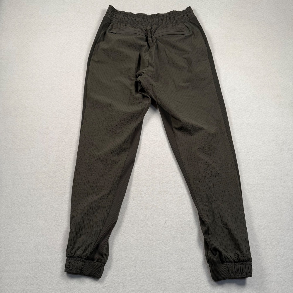 Athleta Textured Brooklyn Jogger Womens 4 Green Athleisure Active Travel Pants - Picture 5 of 8